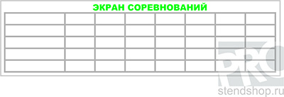 Информационная маркерная доска "Экран соревнований"